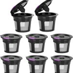 Reusable K Cups For Keurig, Reusable K CUP Coffee Filter Refillable Single K CUP for Keurig 2.0 1.0 BPA Free-6 Packs